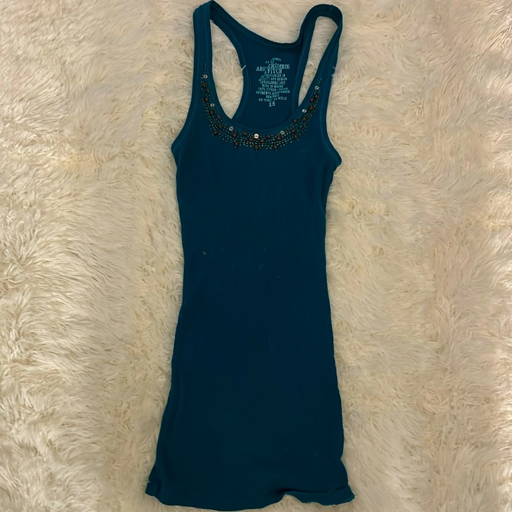 ⭐️ EUC Abercrombie & Fitch AF Beaded Tank XS